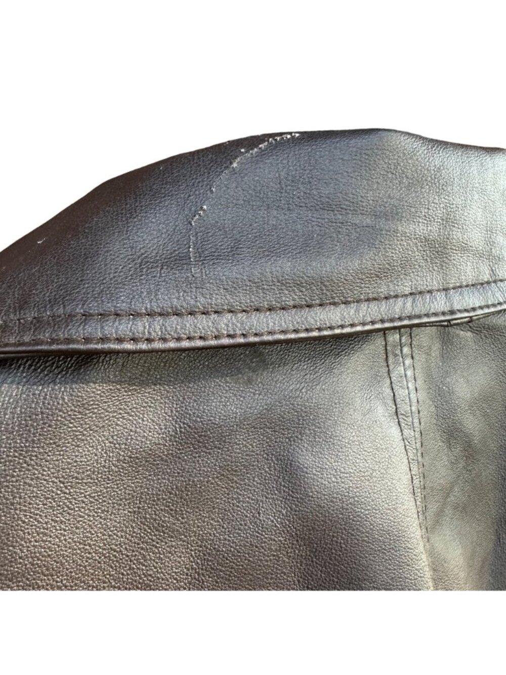 Vintage Veranesi Black Genuine Leather Jacket With Zip Front & Pockets Womens Si - Picture 13 of 14